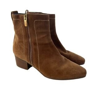 Grigiarancio Brown Suede Leather Booties Sz 38